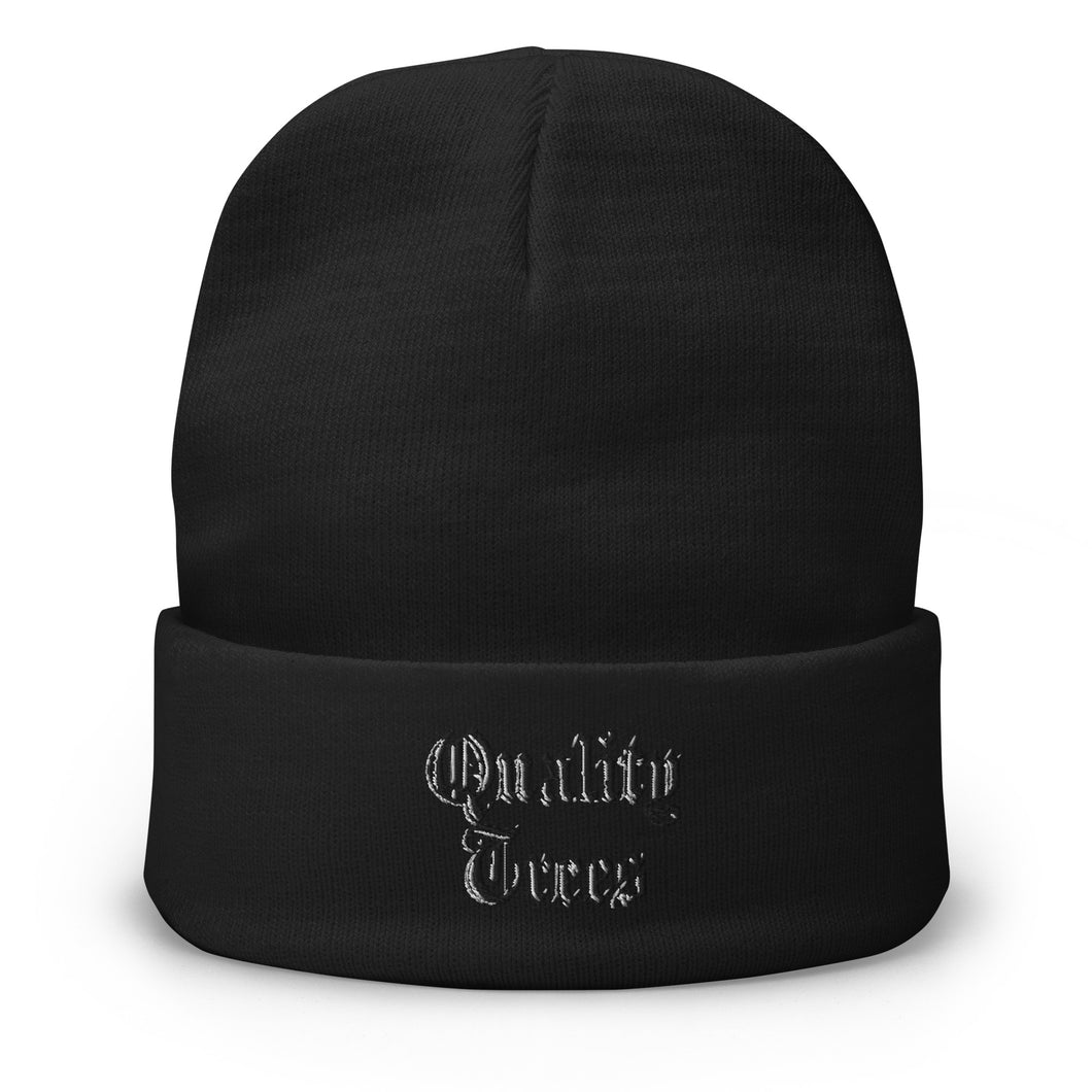 QUALITY TREES Embroidered Beanie