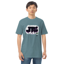 Load image into Gallery viewer, JTS Genetics Roller Logo Men’s premium heavyweight tee
