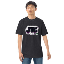 Load image into Gallery viewer, JTS Genetics Roller Logo Men’s premium heavyweight tee
